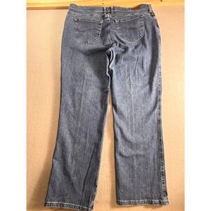 Lee Relaxed Straight‎ Leg Jeans Womens 20W Medium Wash Denim Blue 3071849